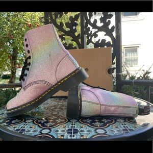 Rainbow Glitter Pascal Boots Dr. Marten sz7